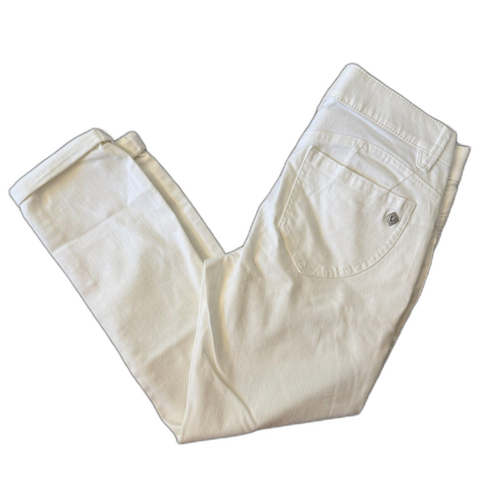 Democracy | AB Solutions Skinny Leg Crop Jeans in White Size 2 Petite NWT New - Picture 11 of 11